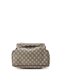 Pre-Owned Gucci Medium Buckle Backpack Blooms Print Gg Coated Canvas