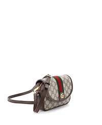 Pre-Owned Gucci Mini Ophidia Flap Shoulder Bag Gg Coated Canvas