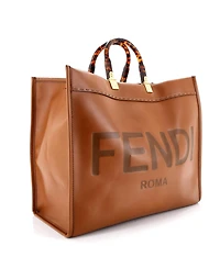 Pre-Owned Fendi Large Sunshine Shopper Tote Leather