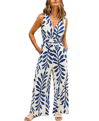 Cupshe Women's Yachting Tropical Jumpsuit
