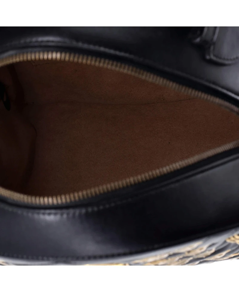 Pre-Owned Gucci Small Gg Marmont Backpack Embellished Matelasse Leather