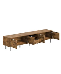 sumyeg 78" Wood Cabinet Tv Stand Consoles with Storage