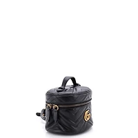Pre-Owned Gucci Mini Gg Marmont Vanity Backpack Matelasse Leather