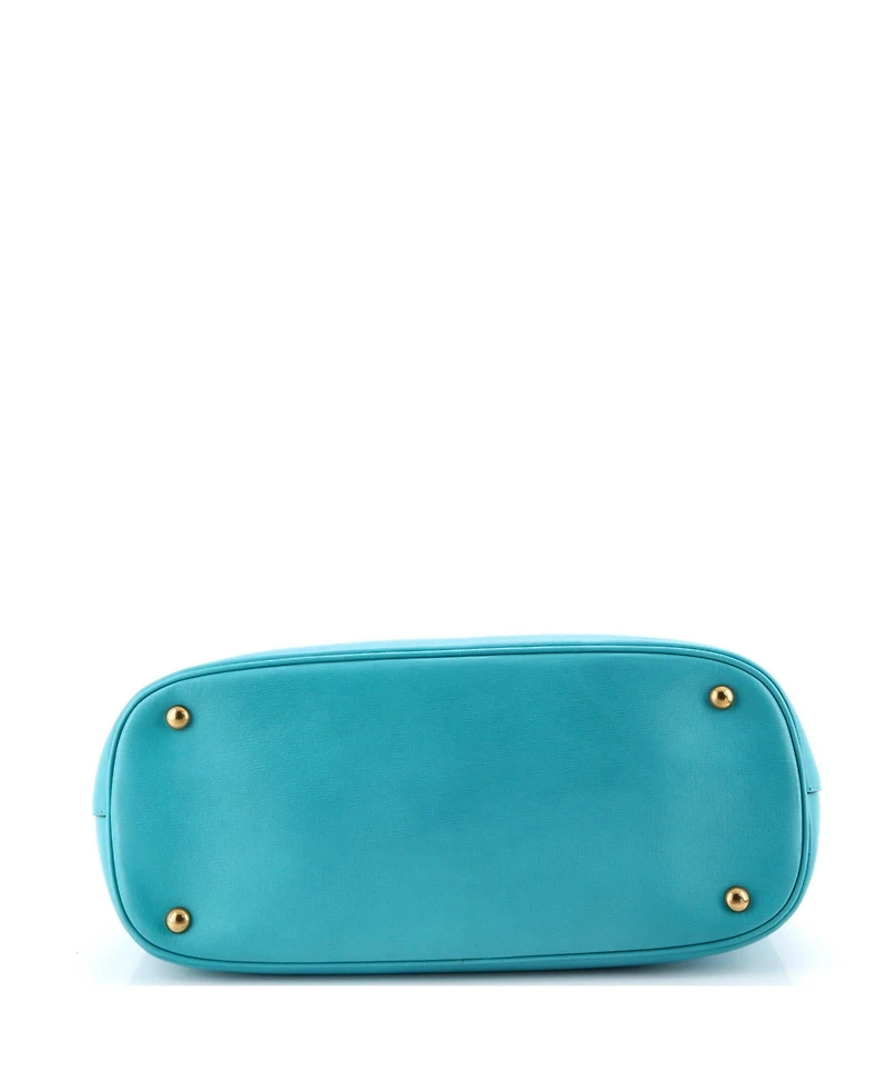 Pre-Owned Gucci Medium Bright Bit Convertible Tote Leather