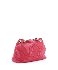 Pre-Owned Gucci Medium Soho Chain Strap Shoulder Bag Patent