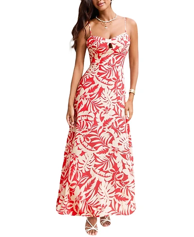 Cupshe Women's Oh Honey Tropical Maxi Beach Dress
