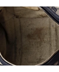 Pre-Owned Gucci Medium Vintage Web Boston Bag Gg Canvas