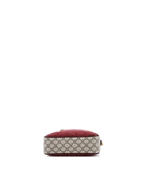 Pre-Owned Gucci Small Zip Crossbody Bag Gg Coated Canvas and Quilted Mini Gg Canvas