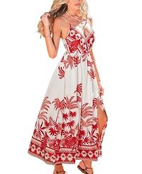 Cupshe Women's Photo Sesh Tropical Maxi Beach Dress