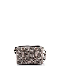 Pre-Owned Gucci Mini Top Handle Shoulder Bag Gg Shadow Coated Canvas