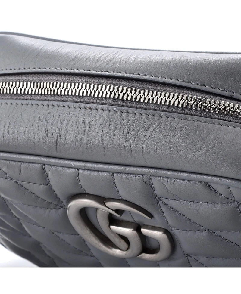 Pre-Owned Gucci Small Gg Marmont Shoulder Bag Mixed Matelasse Leather