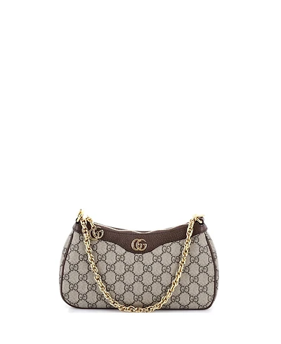 Pre-Owned Gucci Small Ophidia Charm Shoulder Bag Gg Coated Canvas