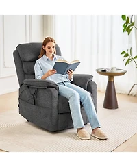Gouun Power Lift Recliner Chair with Heat and Massage, Dual Motor, 350 lbs Capacity, Medium