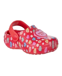 SweetHearts Little Girls Conversation Hearts Clogs