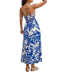 Cupshe Women's Into the Sunset Tropical Maxi Beach Dress