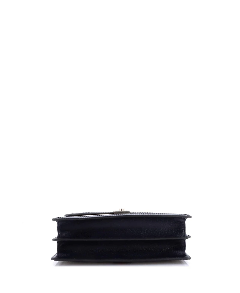 Pre-Owned Gucci Small Ophidia Flap Top Handle Bag Gg Coated Canvas