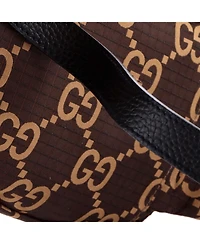 Pre-Owned Gucci Ripstop Belt Bag Gg Nylon and Leather