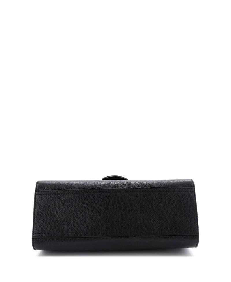 Pre-Owned Gucci Small Gg Marmont Top Handle Bag Leather