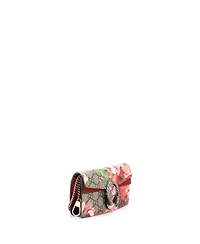 Pre-Owned Gucci Super Mini Dionysus Bag Blooms Print Gg Coated Canvas