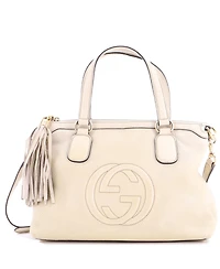 Pre-Owned Gucci Soho Convertible Soft Top Handle Bag Leather