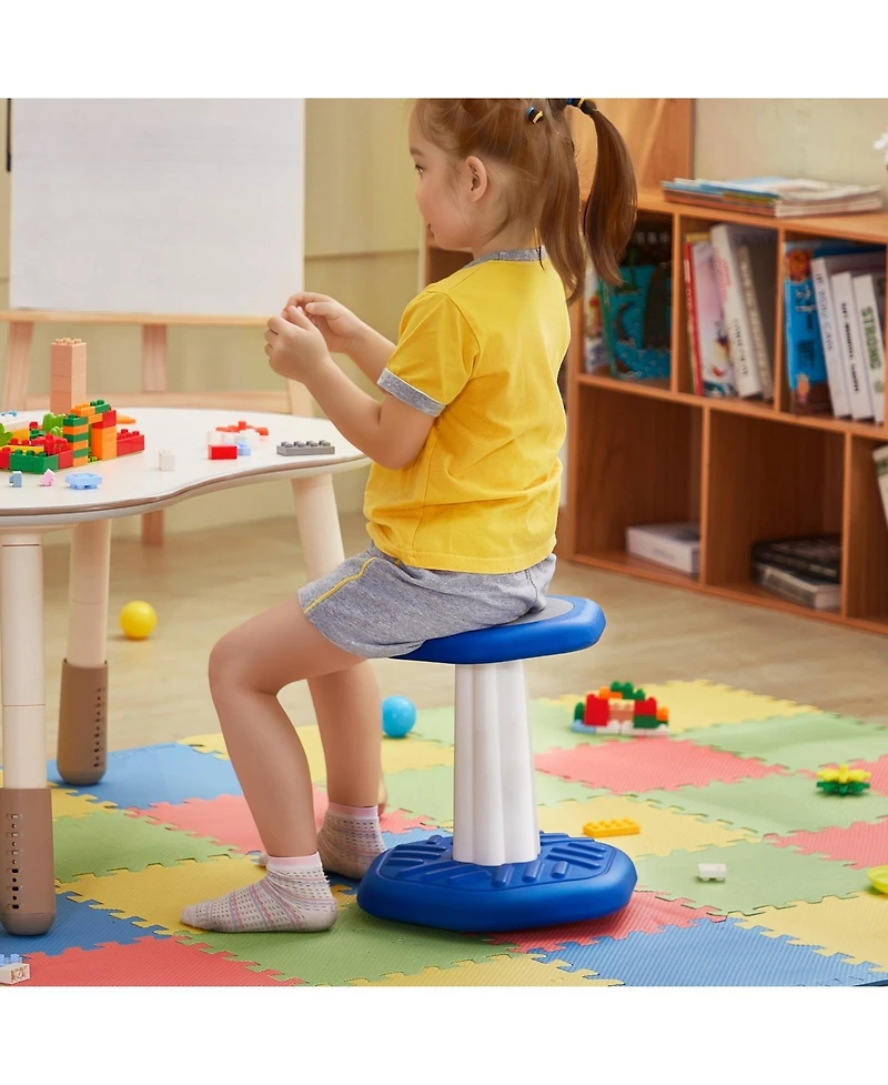 Gouun Kids Wobble Chair with Cushion Active Flexible Seating Stool for Ages 3 to 7