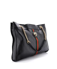 Pre-Owned Gucci Large Rajah Chain Tote Leather