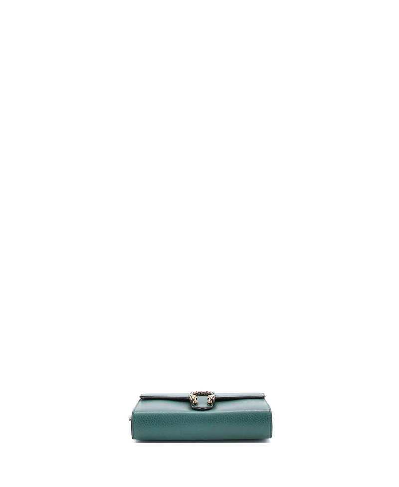 Pre-Owned Gucci Small Dionysus Chain Wallet Leather with Embellished Detail