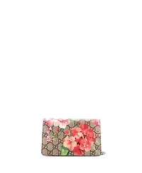 Pre-Owned Gucci Super Mini Dionysus Bag Blooms Print Gg Coated Canvas