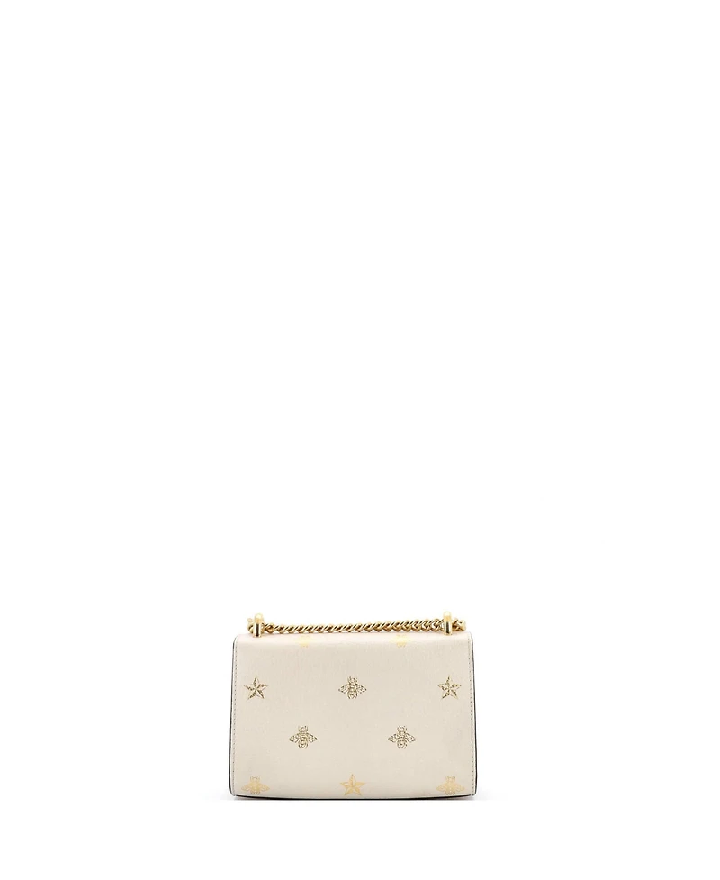Pre-Owned Gucci Small Padlock Shoulder Bag Printed Leather