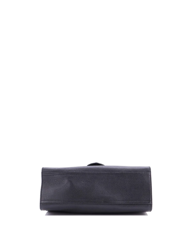 Pre-Owned Gucci Small Gg Marmont Top Handle Bag Leather