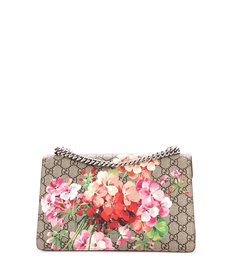 Pre-Owned Gucci Medium Dionysus Bag Blooms Print Gg Coated Canvas