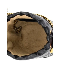 Pre-Owned Gucci Mini Gg Marmont Bucket Bag Matelasse Leather