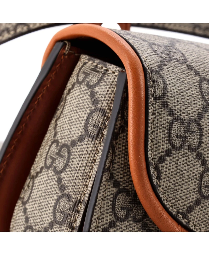 Pre-Owned Gucci Mini Bamboo 1947 Belt Bag Gg Coated Canvas