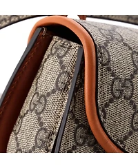 Pre-Owned Gucci Mini Bamboo 1947 Belt Bag Gg Coated Canvas