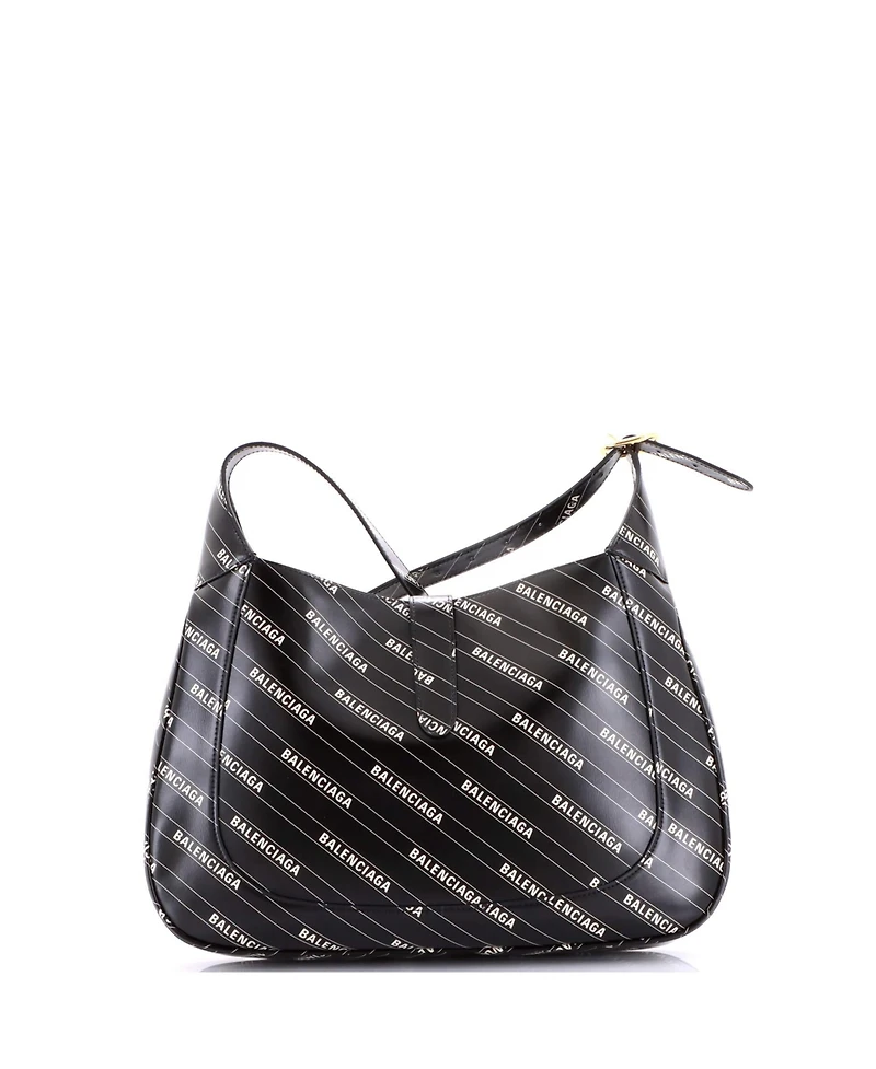 Pre-Owned Gucci Medium x Balenciaga The Hacker Project Jackie 1961 Hobo Printed Leather