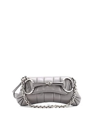 Pre-Owned Gucci Small Horsebit Chain Shoulder Bag Vertical Quilted Leather