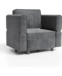 gaomon Single Sofa with Storage, Comfy Sectional Seat for Living Room, Bedroom, Office, Small Space