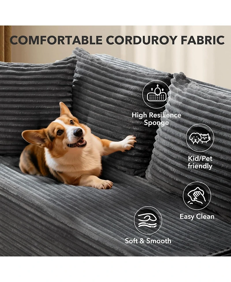 gaomon 106" Modular Sectional Sofa with Chaise