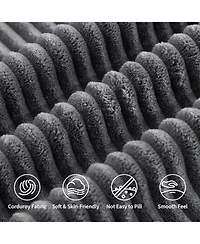 gaomon 146.5" Modular Sectional Sofa, U-Shaped Couch with 2 Ottomans, Corduroy Cloud Sofa