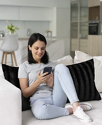 Cheer Collection Textured Long Decorative Pillow, 18" x 40"