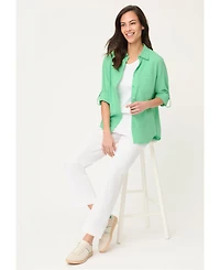 Olsen Women's Linen Blend Shirt