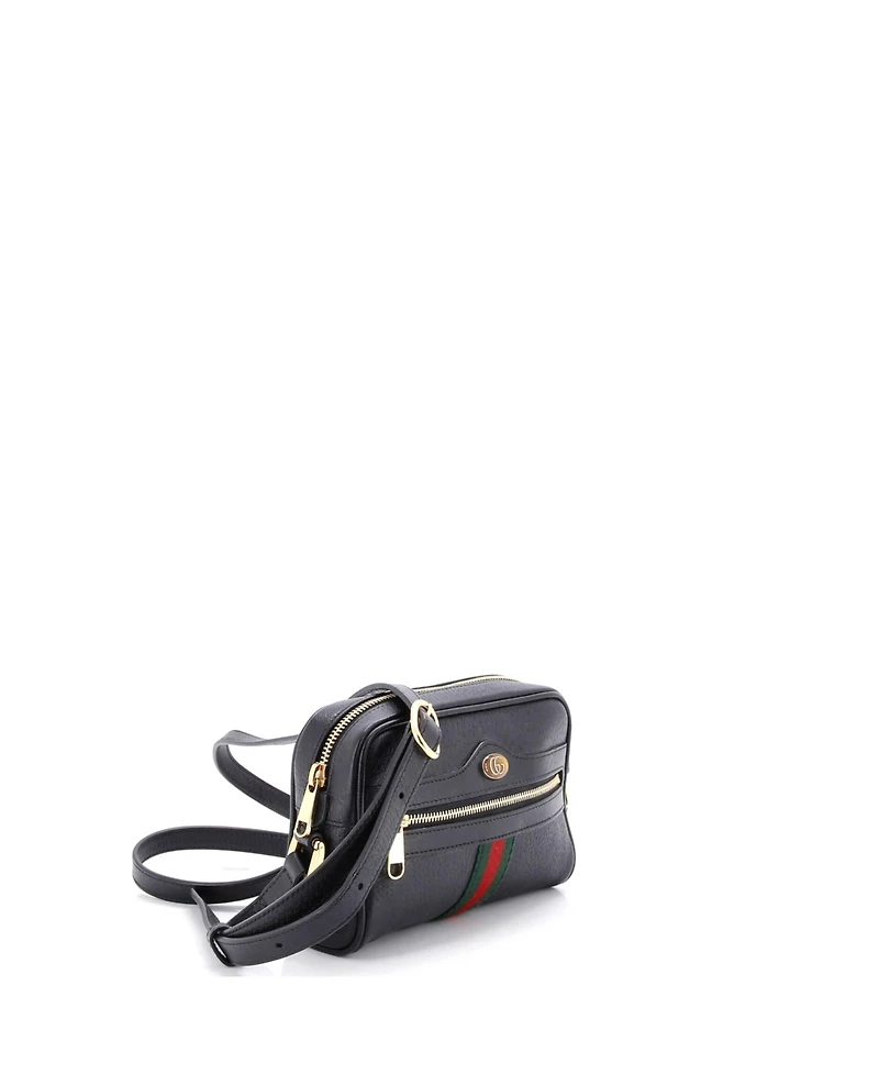 Pre-Owned Gucci Mini Ophidia Shoulder Bag Leather