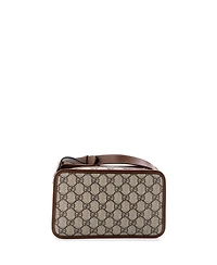 Pre-Owned Gucci Mini Interlocking G Patch Camera Bag Gg Coated Canvas