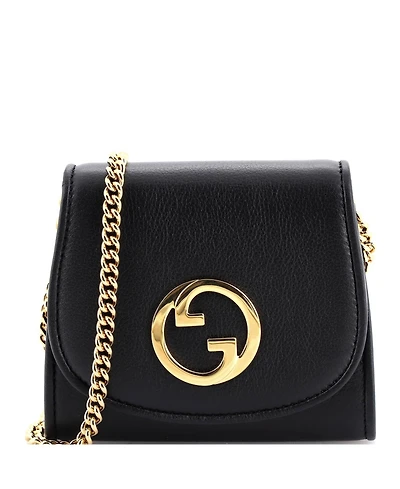 Pre-Owned Gucci Medium Blondie Nm Wallet on Chain Leather