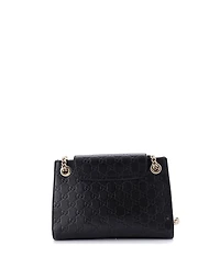 Pre-Owned Gucci Small Emily Chain Flap Shoulder Bag Guccissima Leather