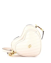 Pre-Owned Gucci Mini Interlocking G Heart Shoulder Bag Diagonal Quilted Leather