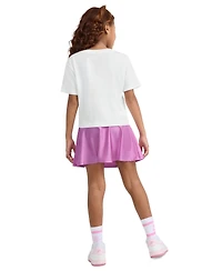 Nike Girls' 4-6X Boxy Crewneck T-Shirt and Scooter Shorts, 2-Piece Set