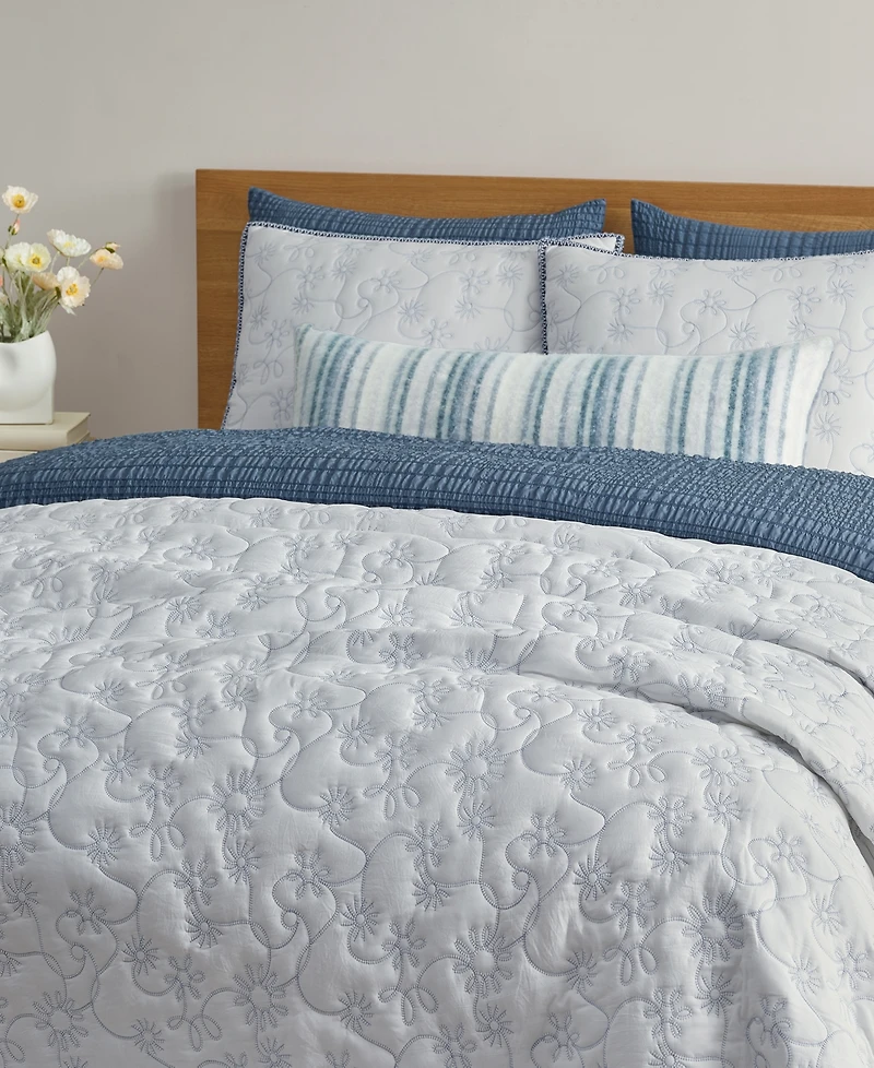 Ugg Botanical Pattern 2-Pc. Quilt Set, Twin/Twin Xl