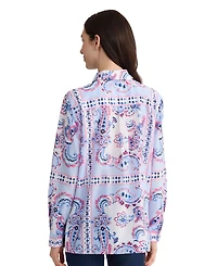 Jones New York Women's Button-Down Long-Sleeve Blouse