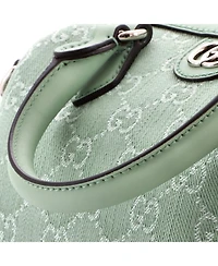 Pre-Owned Gucci Mini Ophidia Convertible Boston Bag Gg Denim